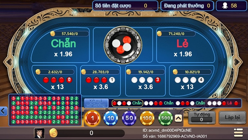 Cách chơi xóc đĩa theo quy tắc 50 - 50
