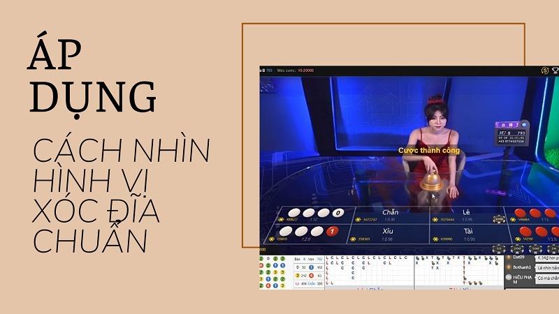 Áp dụng cách nhìn hình vị xóc đĩa vào chơi online